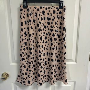 Socialite leopard print midi skirt